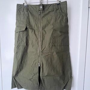 Banana Republic Camo-type Olive Skirt, 6